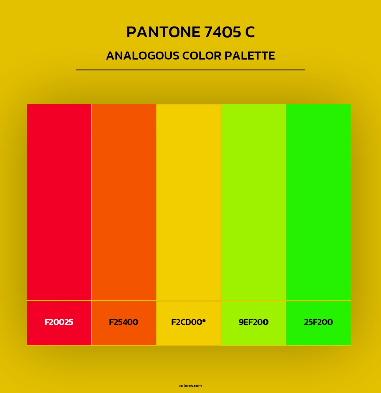 PANTONE 7405 C - Analogous Color Palette