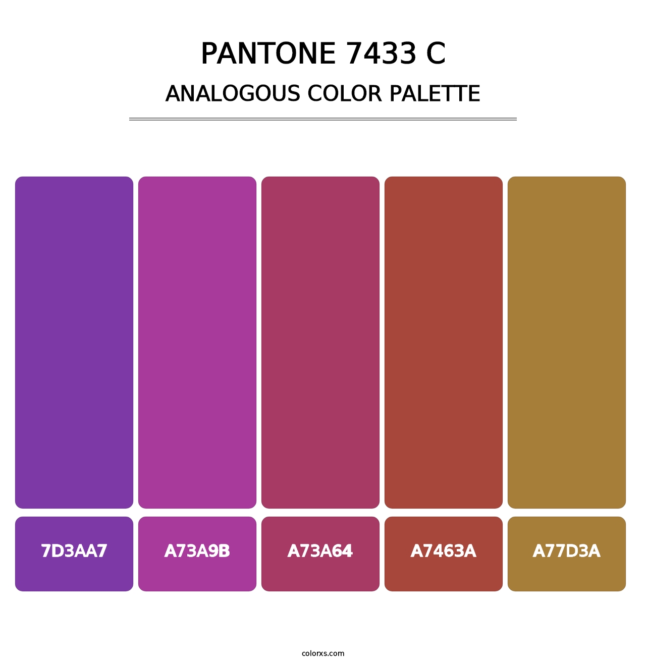 PANTONE 7433 C - Analogous Color Palette