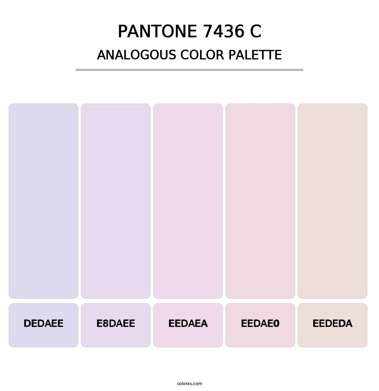 PANTONE 7436 C - Analogous Color Palette