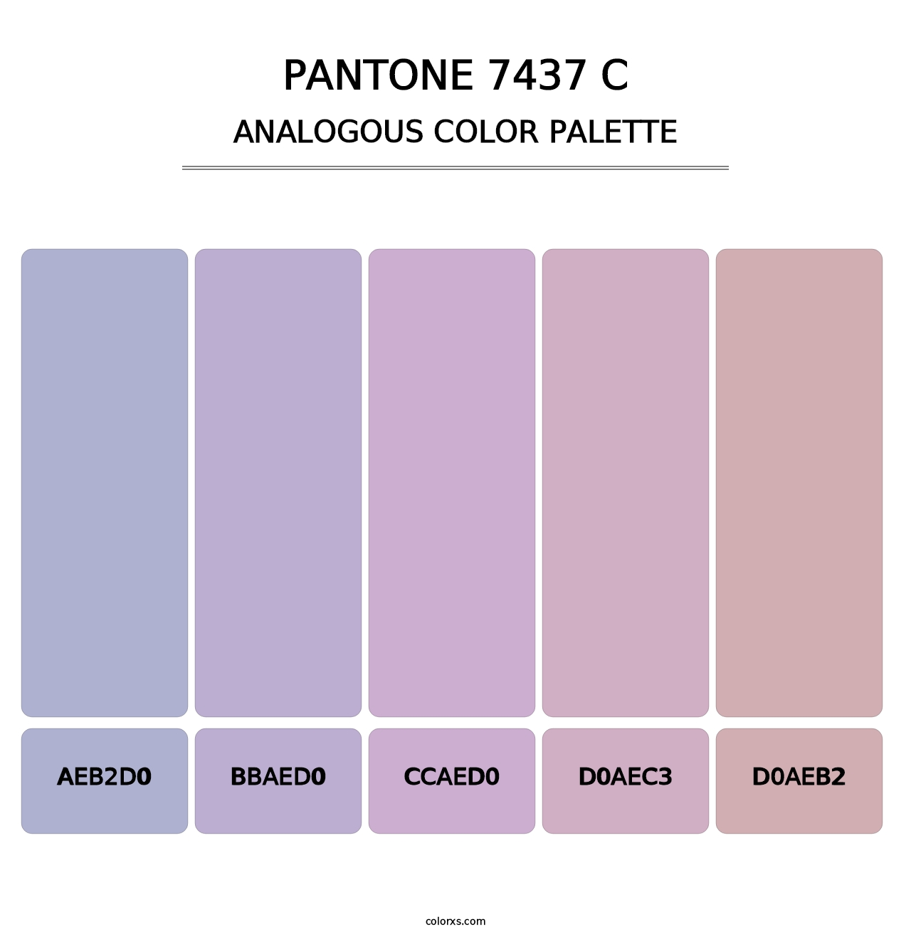 PANTONE 7437 C - Analogous Color Palette