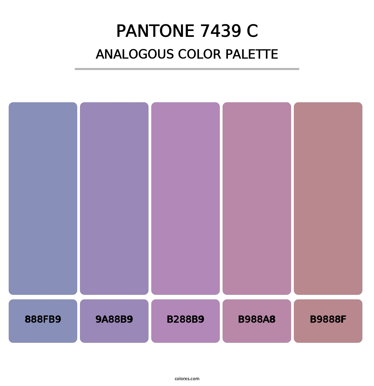 PANTONE 7439 C - Analogous Color Palette