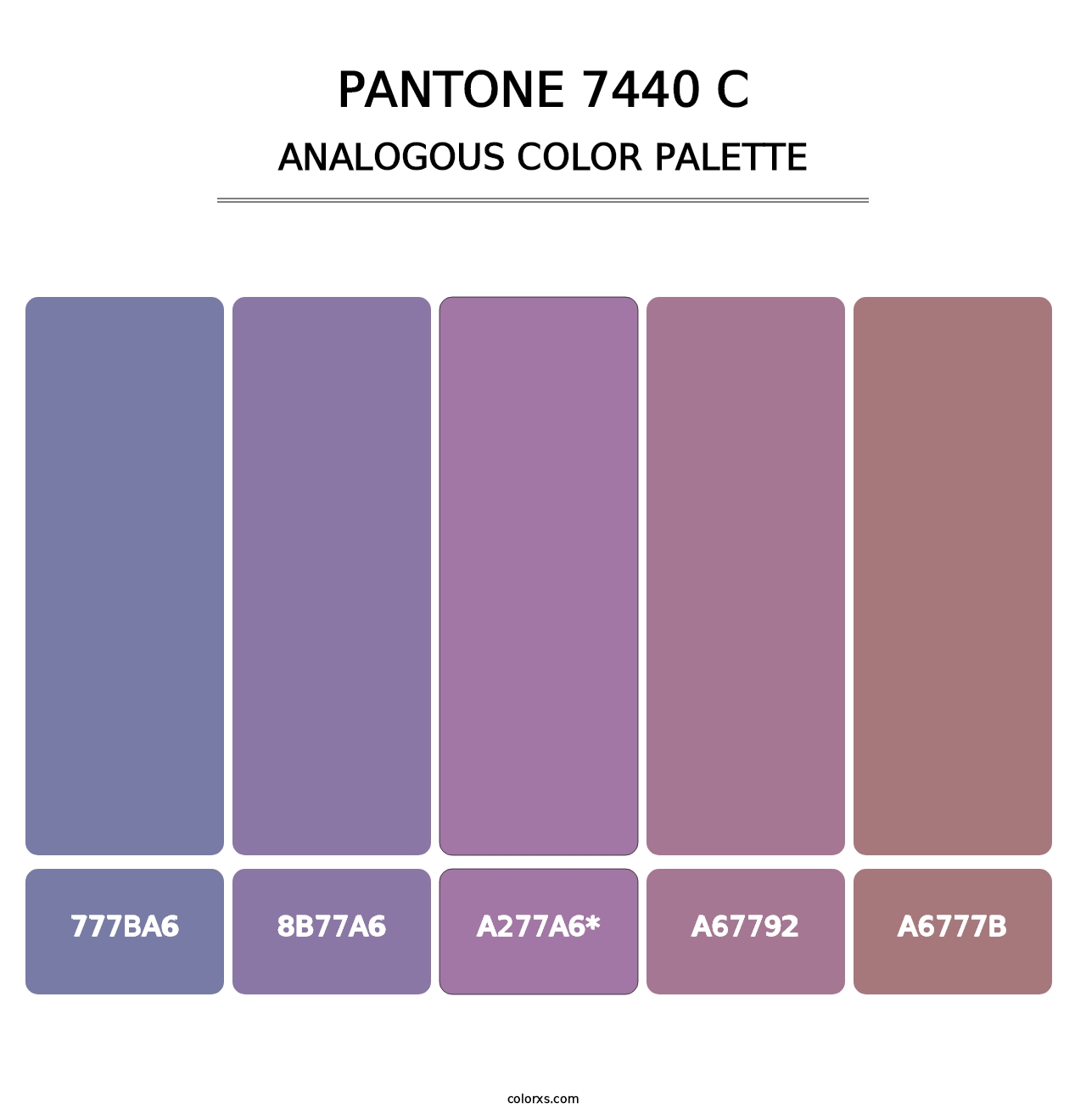 PANTONE 7440 C - Analogous Color Palette