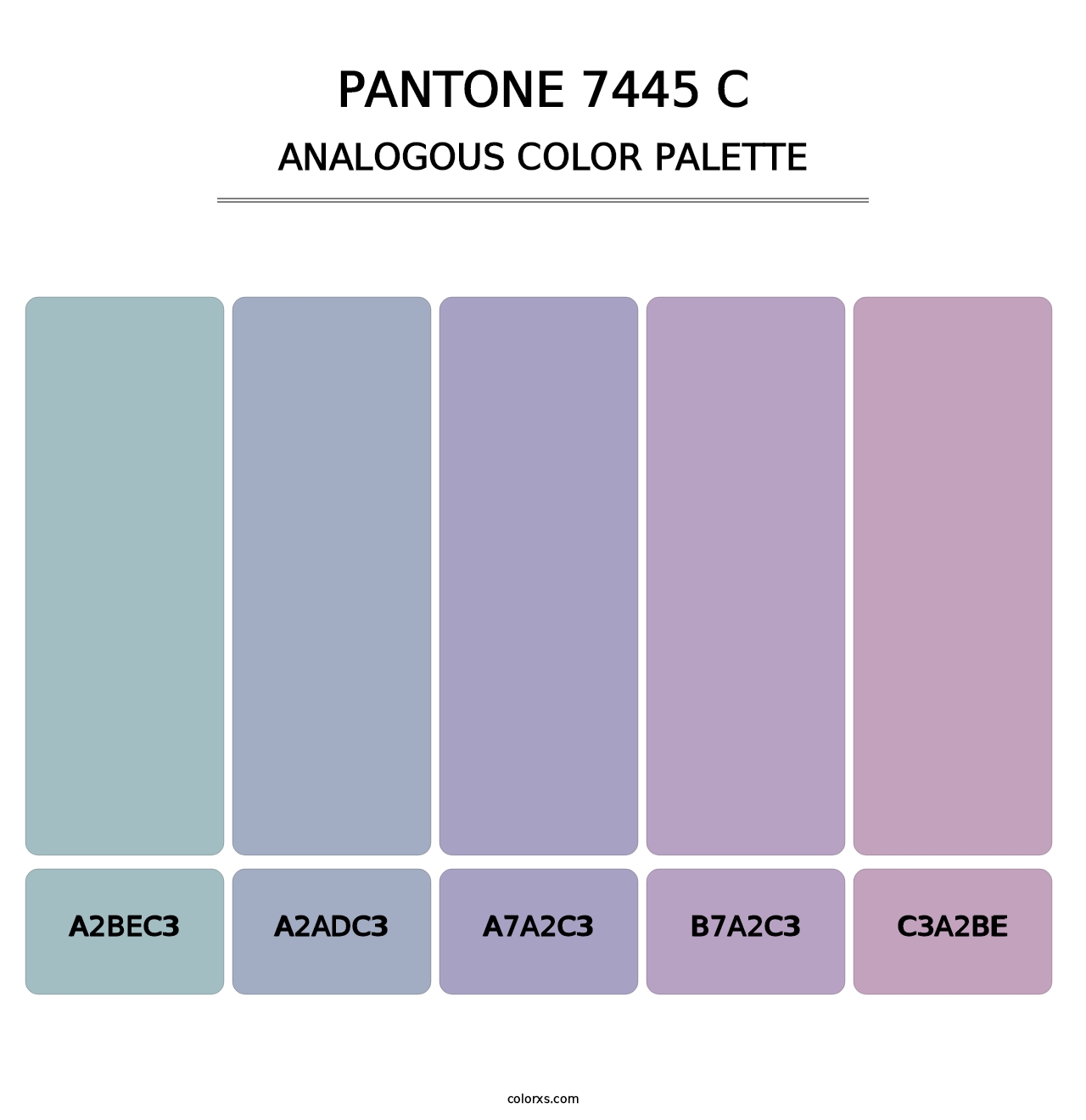 PANTONE 7445 C - Analogous Color Palette