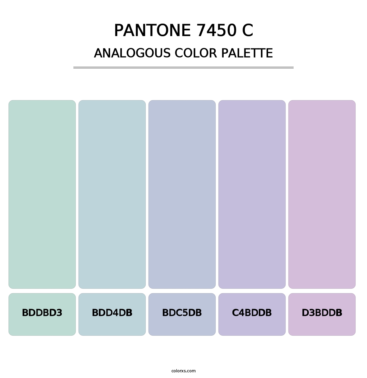 PANTONE 7450 C - Analogous Color Palette