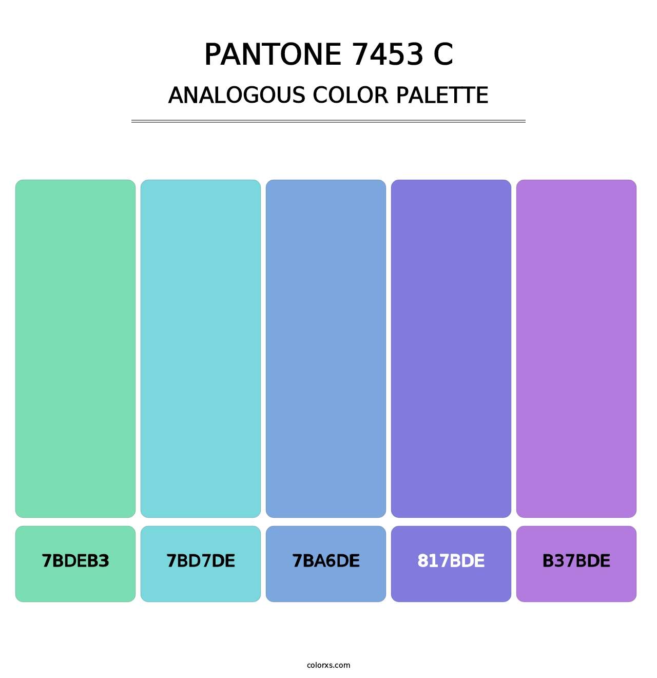 PANTONE 7453 C - Analogous Color Palette