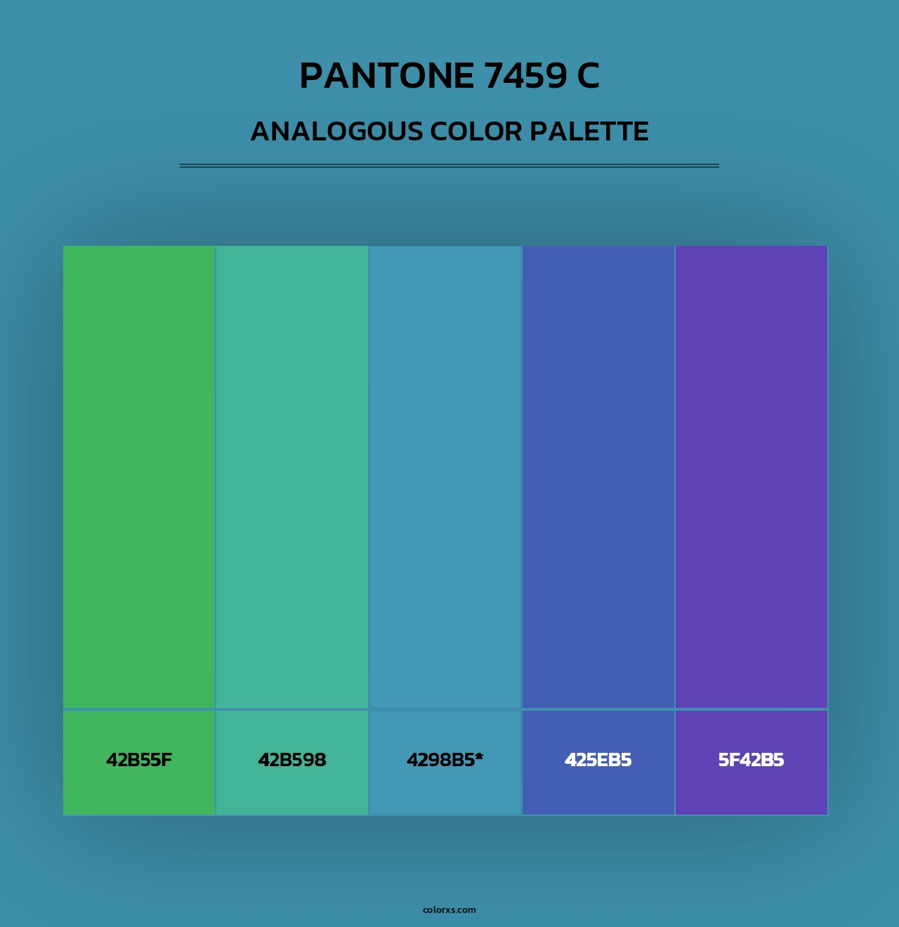 PANTONE 7459 C - Analogous Color Palette