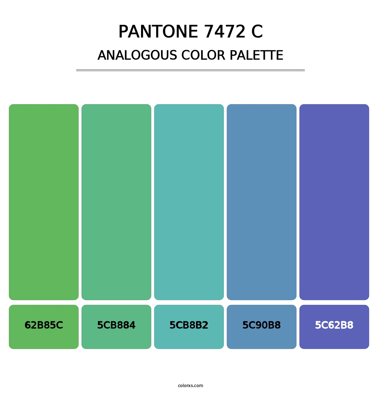 PANTONE 7472 C - Analogous Color Palette