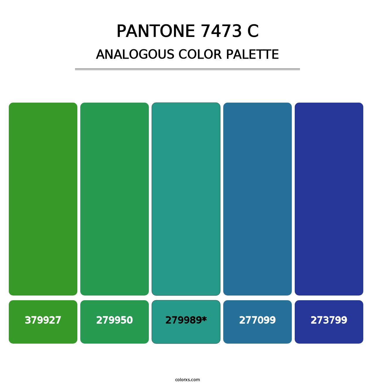 PANTONE 7473 C - Analogous Color Palette