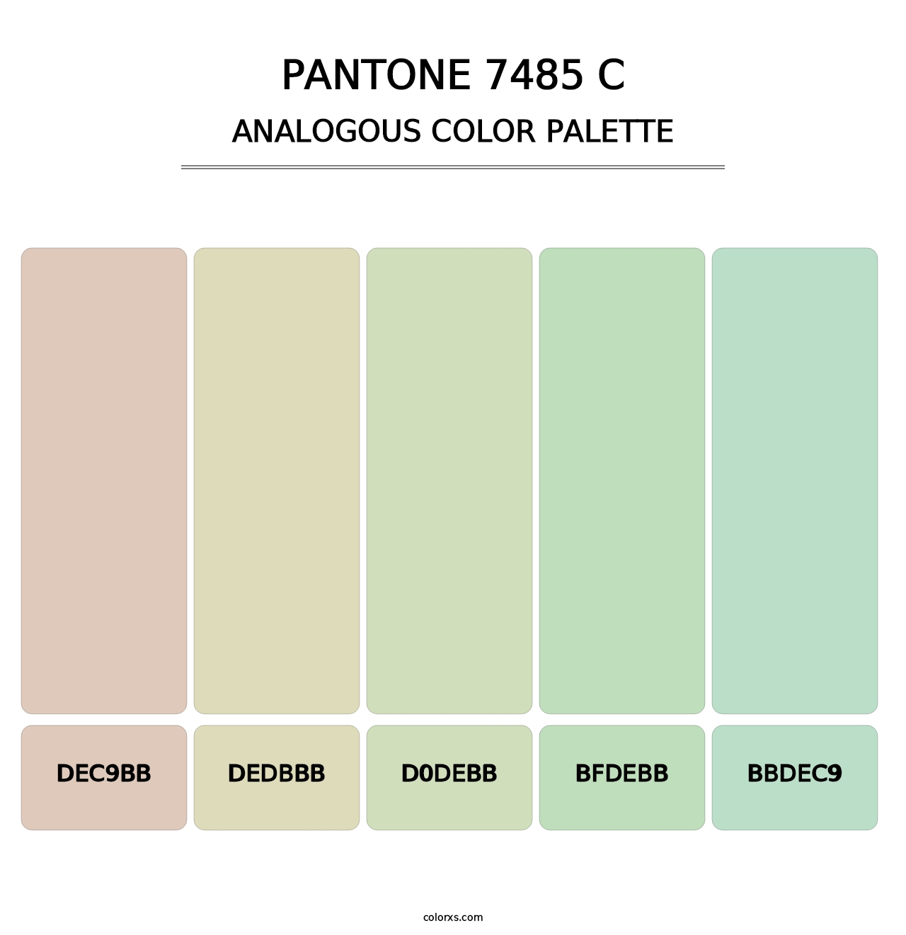 PANTONE 7485 C - Analogous Color Palette