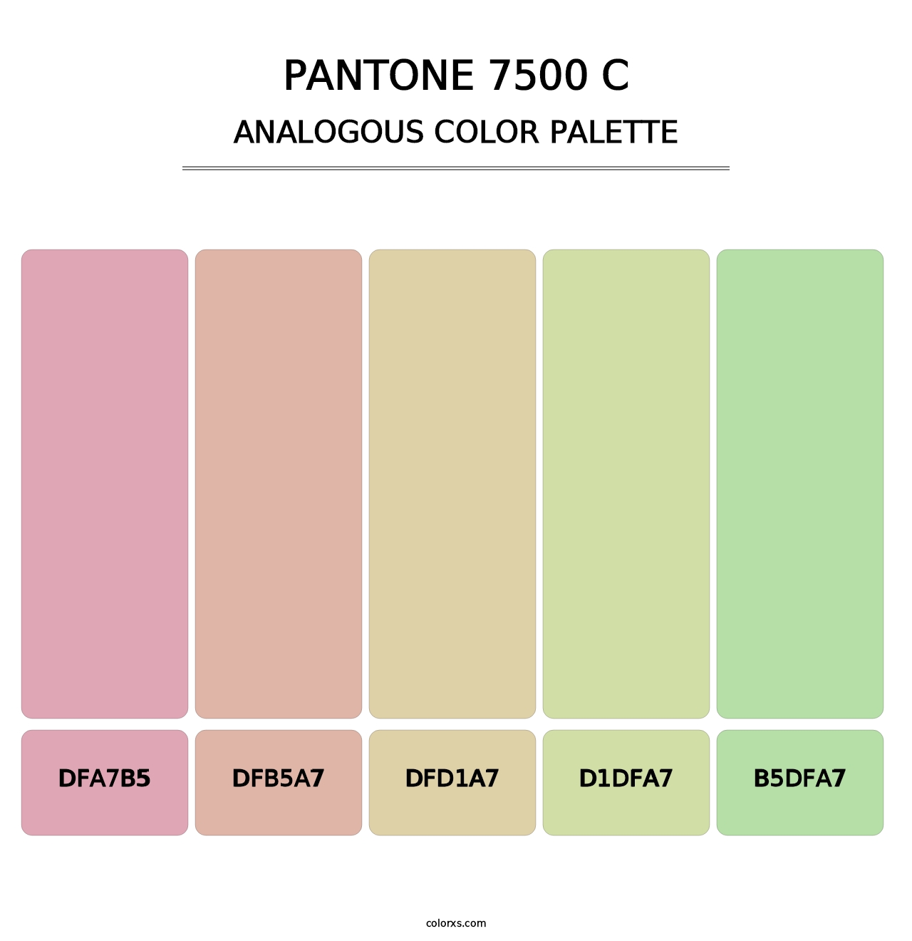 PANTONE 7500 C - Analogous Color Palette
