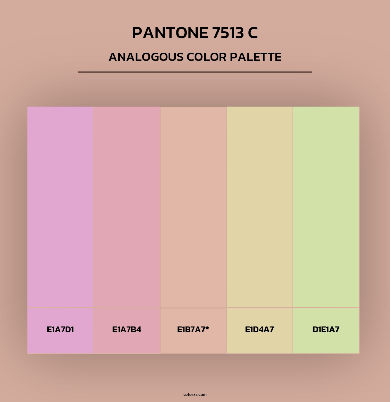 PANTONE 7513 C - Analogous Color Palette