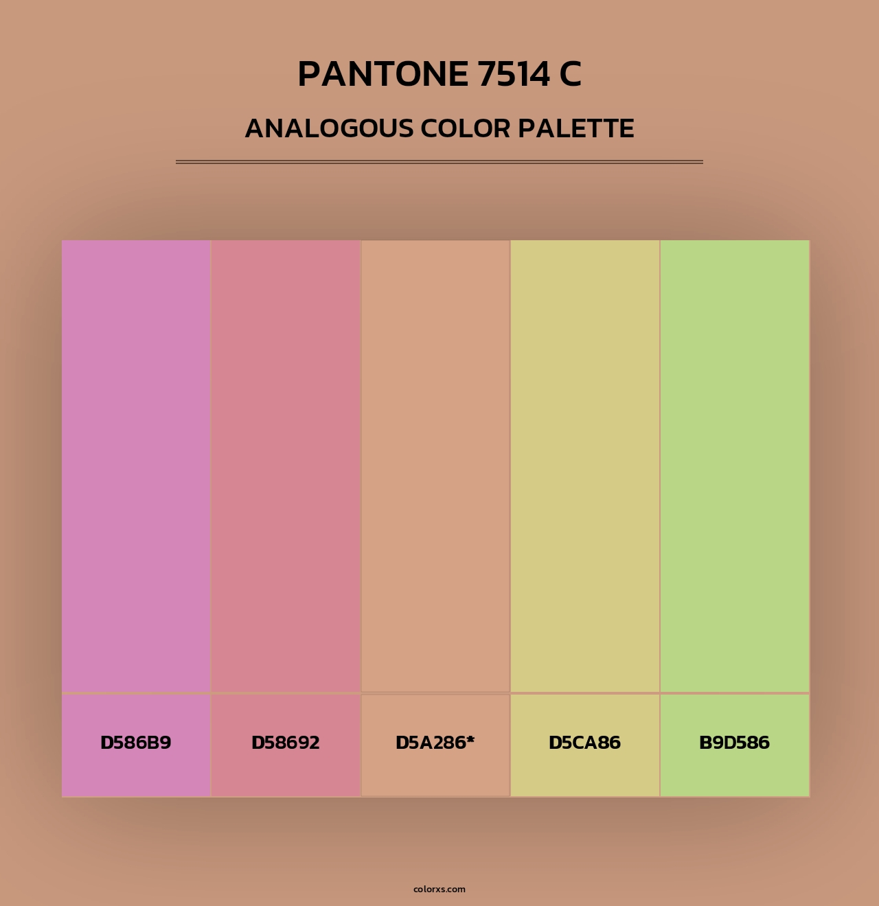 PANTONE 7514 C - Analogous Color Palette