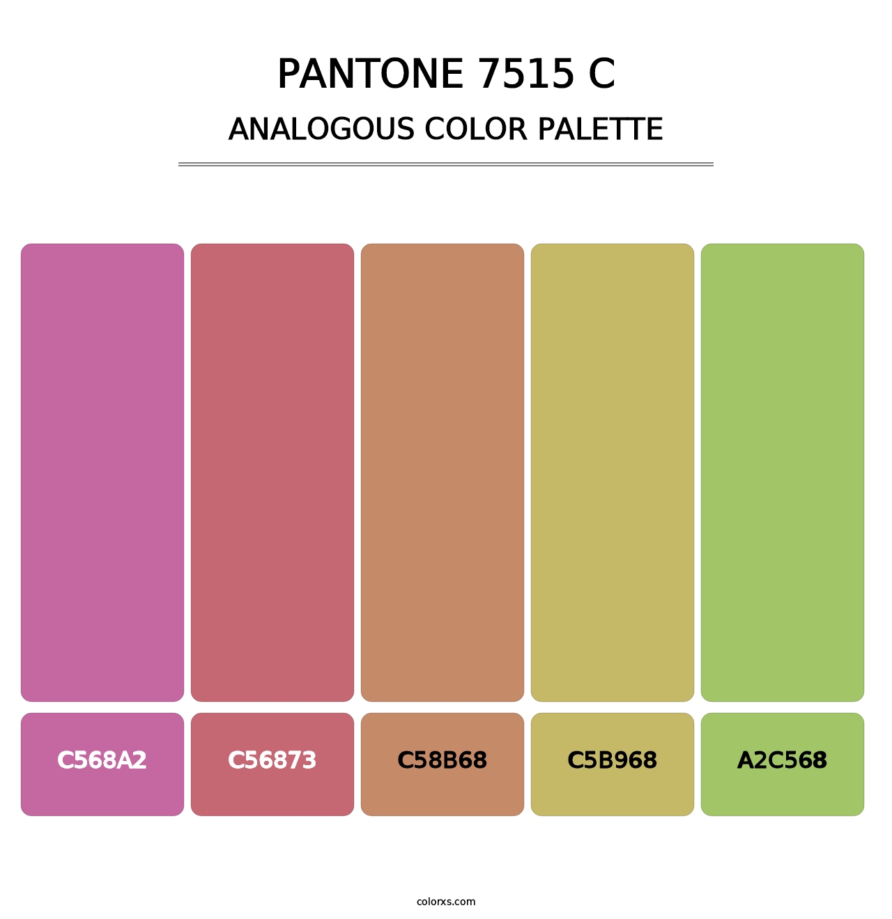 PANTONE 7515 C - Analogous Color Palette