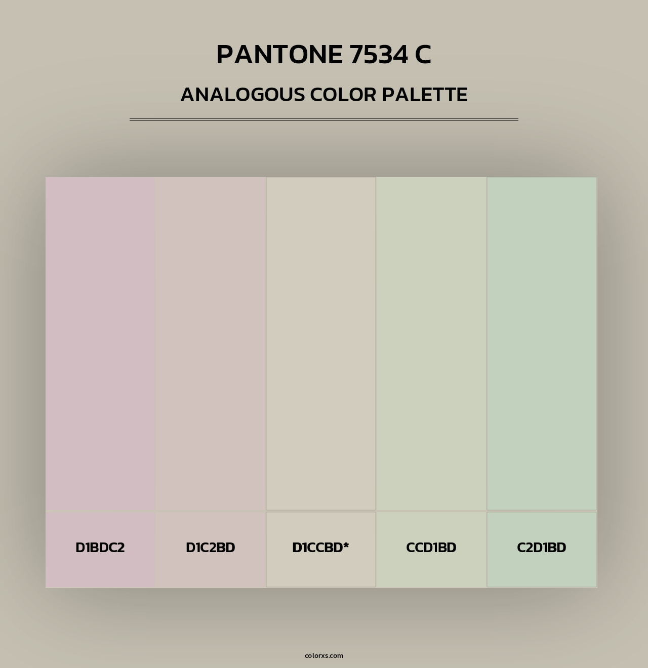 PANTONE 7534 C - Analogous Color Palette