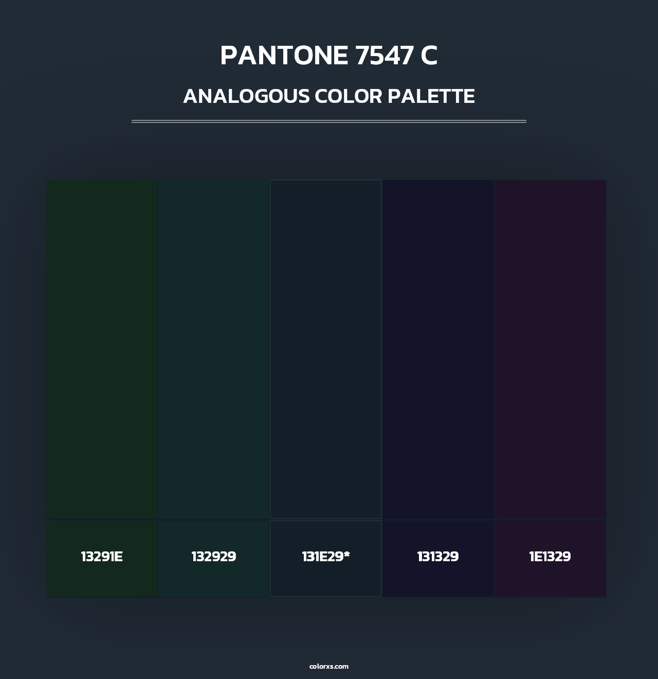 PANTONE 7547 C - Analogous Color Palette