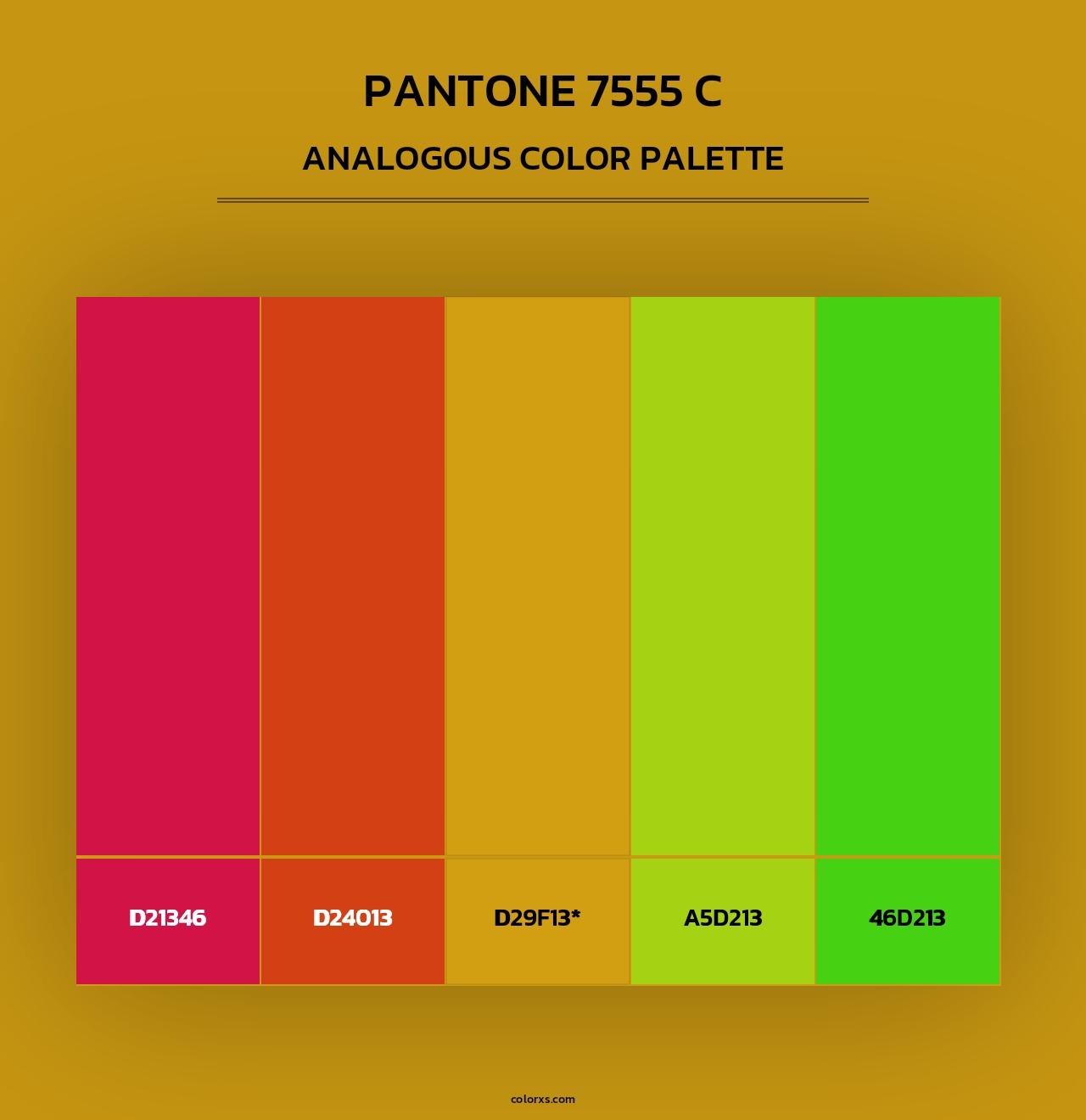 PANTONE 7555 C - Analogous Color Palette