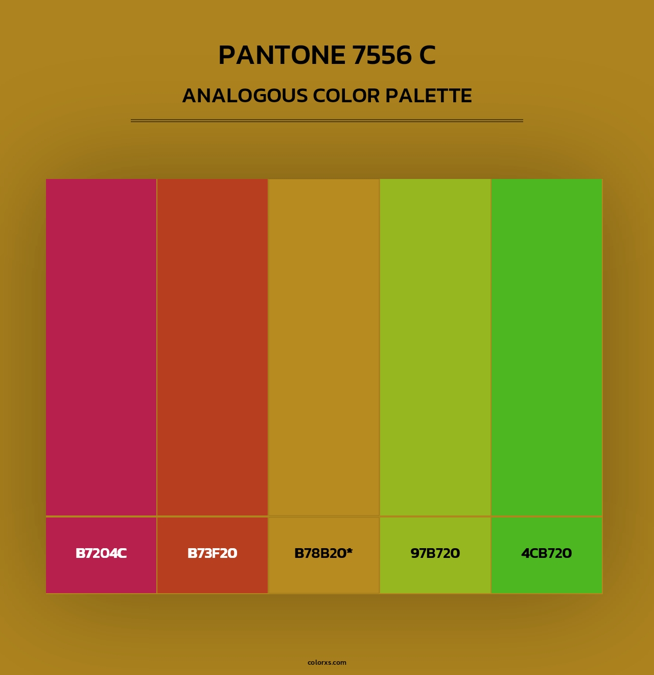 PANTONE 7556 C - Analogous Color Palette