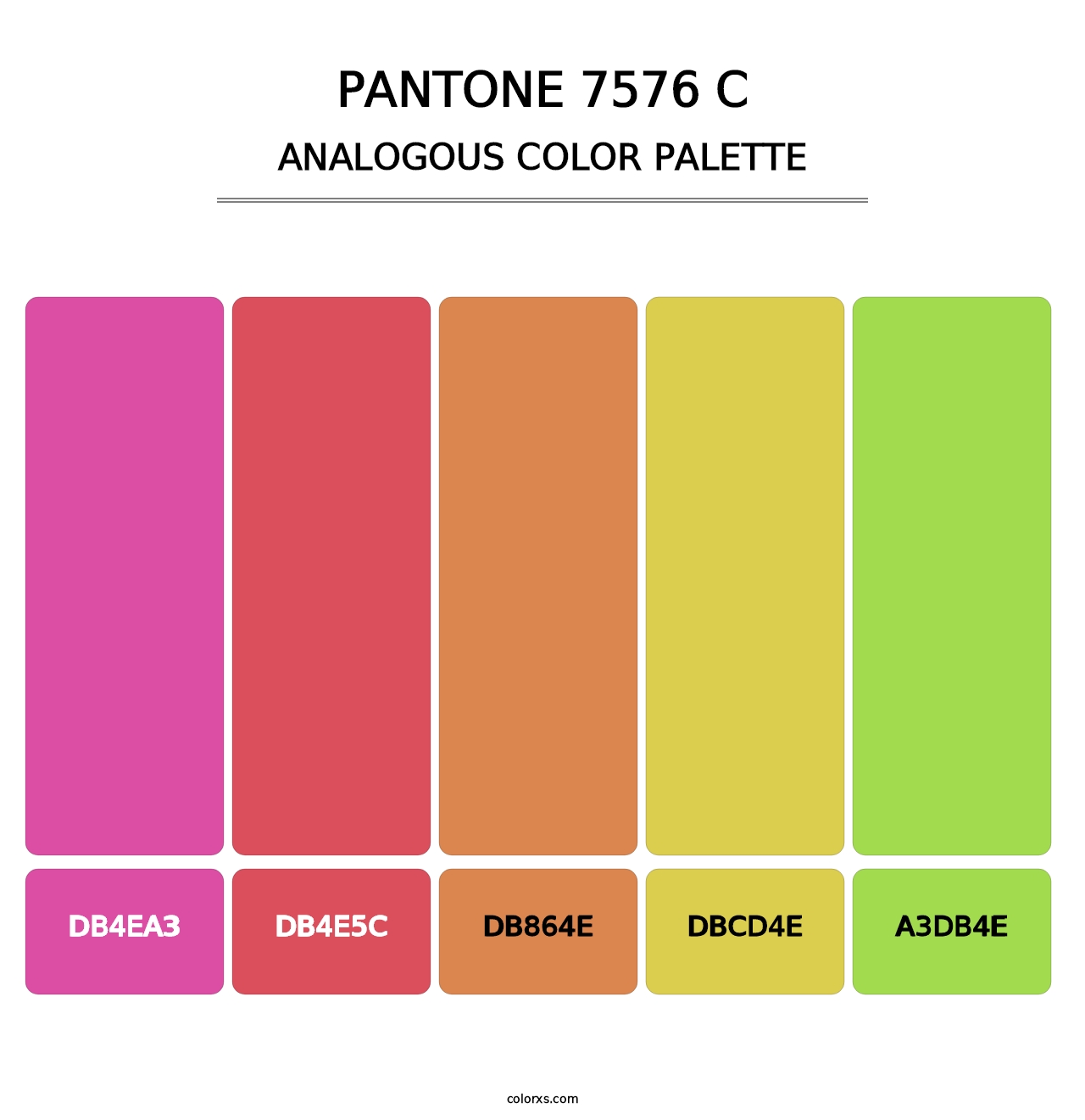 PANTONE 7576 C - Analogous Color Palette