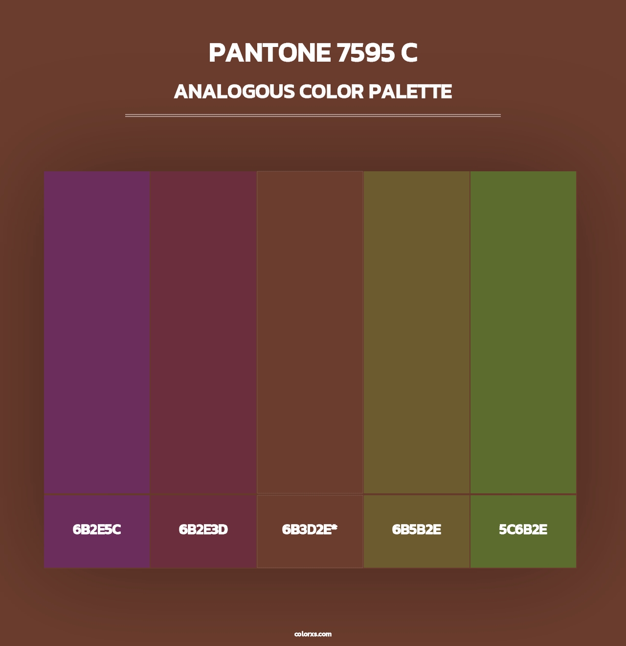 PANTONE 7595 C - Analogous Color Palette