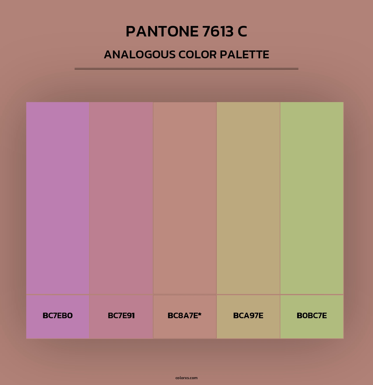 PANTONE 7613 C - Analogous Color Palette