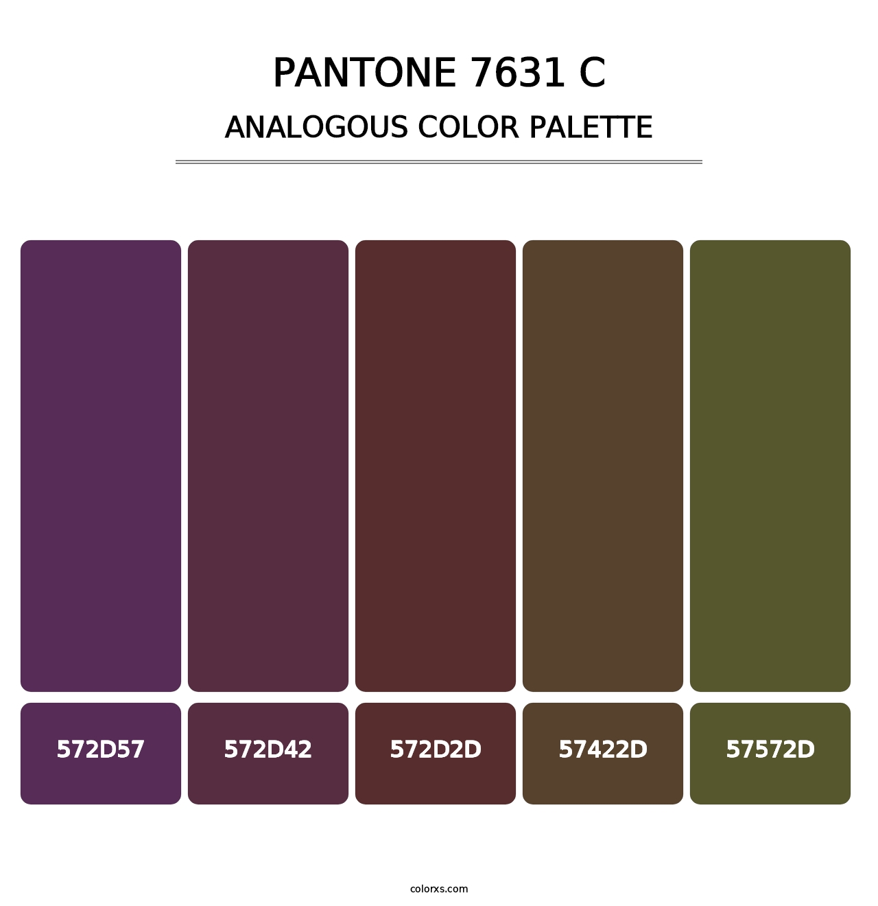 PANTONE 7631 C - Analogous Color Palette
