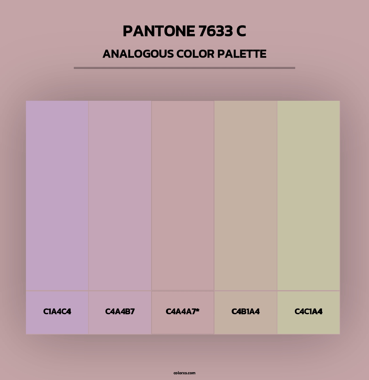 PANTONE 7633 C - Analogous Color Palette