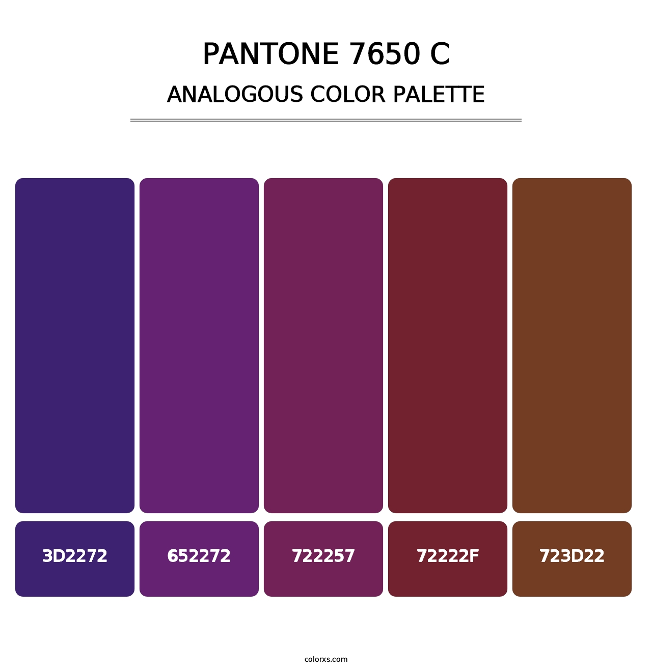 PANTONE 7650 C - Analogous Color Palette