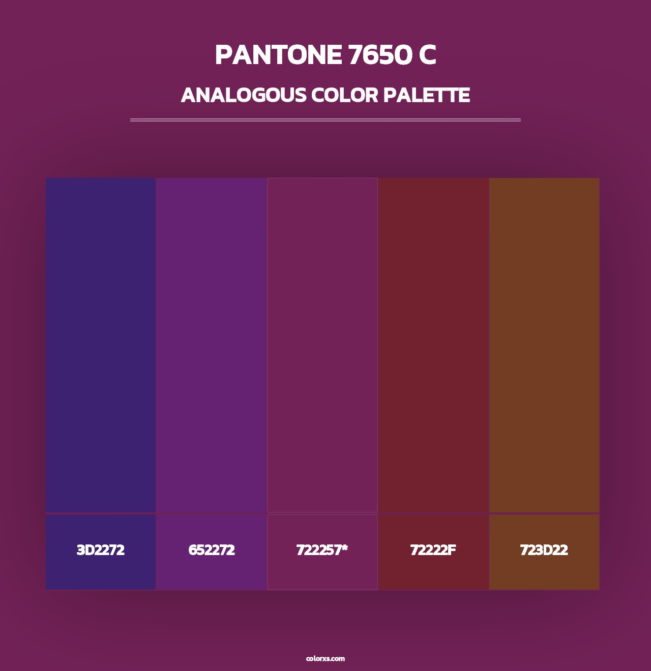 PANTONE 7650 C - Analogous Color Palette