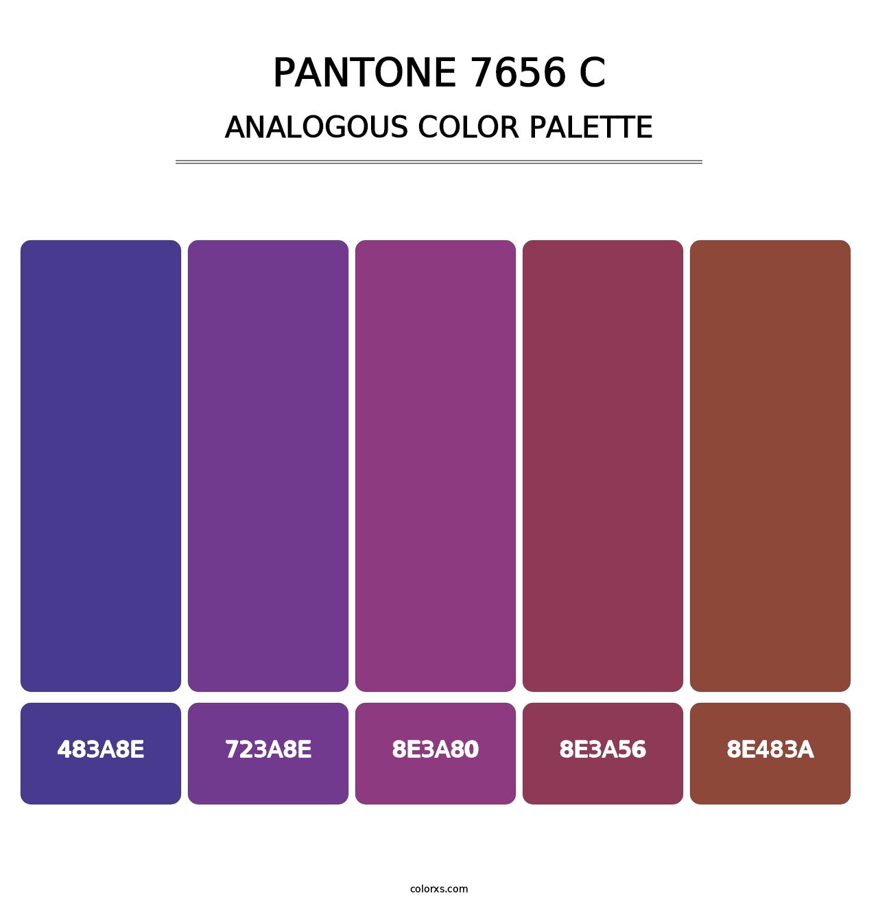 PANTONE 7656 C - Analogous Color Palette