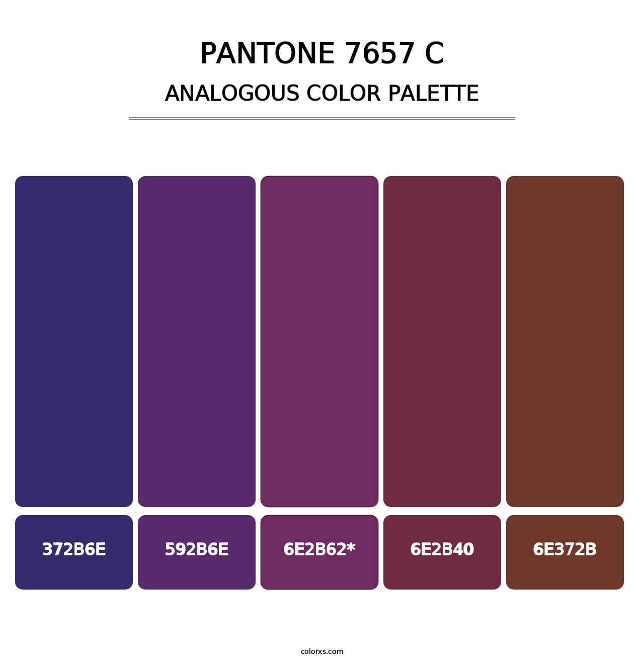 PANTONE 7657 C - Analogous Color Palette