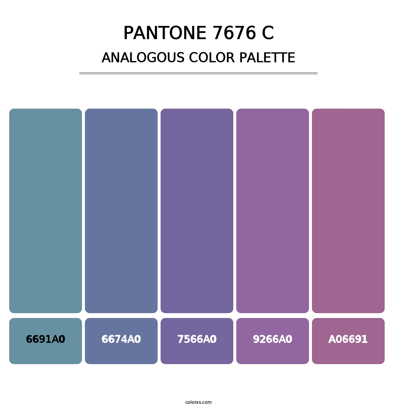PANTONE 7676 C - Analogous Color Palette