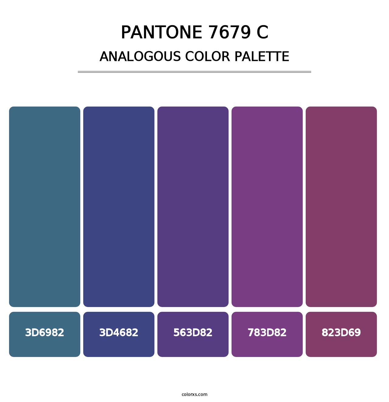 PANTONE 7679 C - Analogous Color Palette