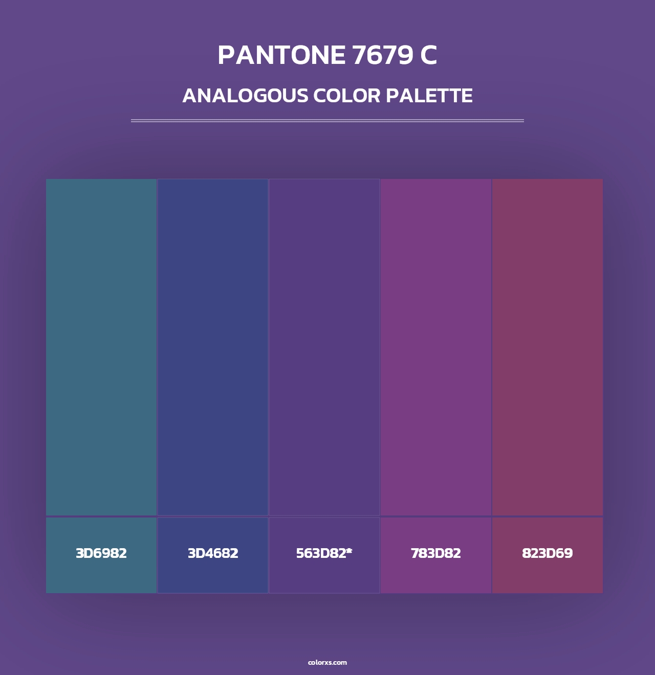 PANTONE 7679 C - Analogous Color Palette
