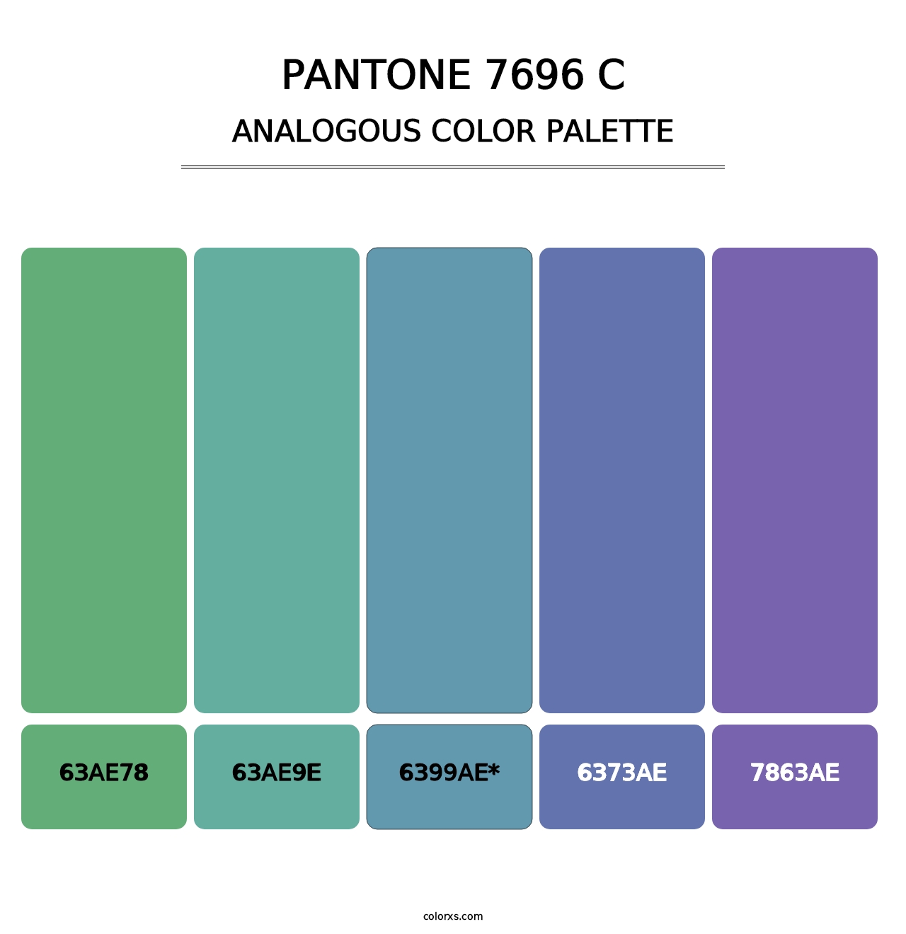 PANTONE 7696 C - Analogous Color Palette