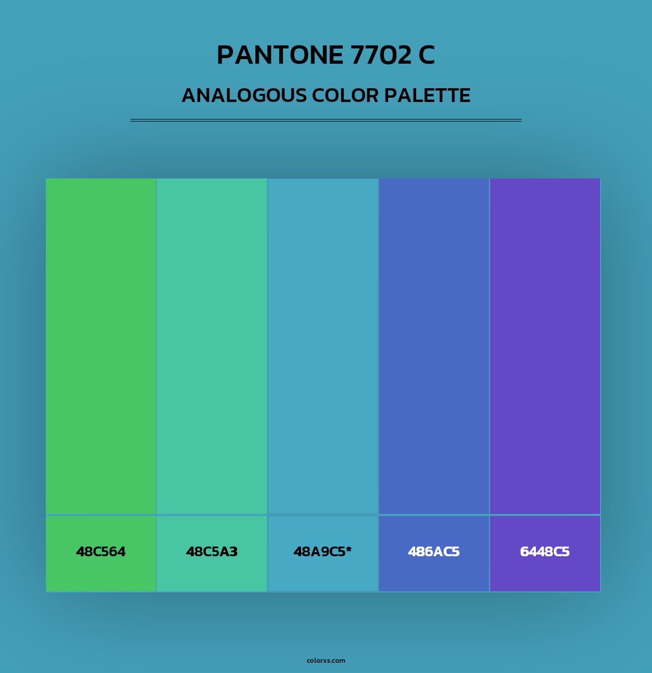 PANTONE 7702 C - Analogous Color Palette