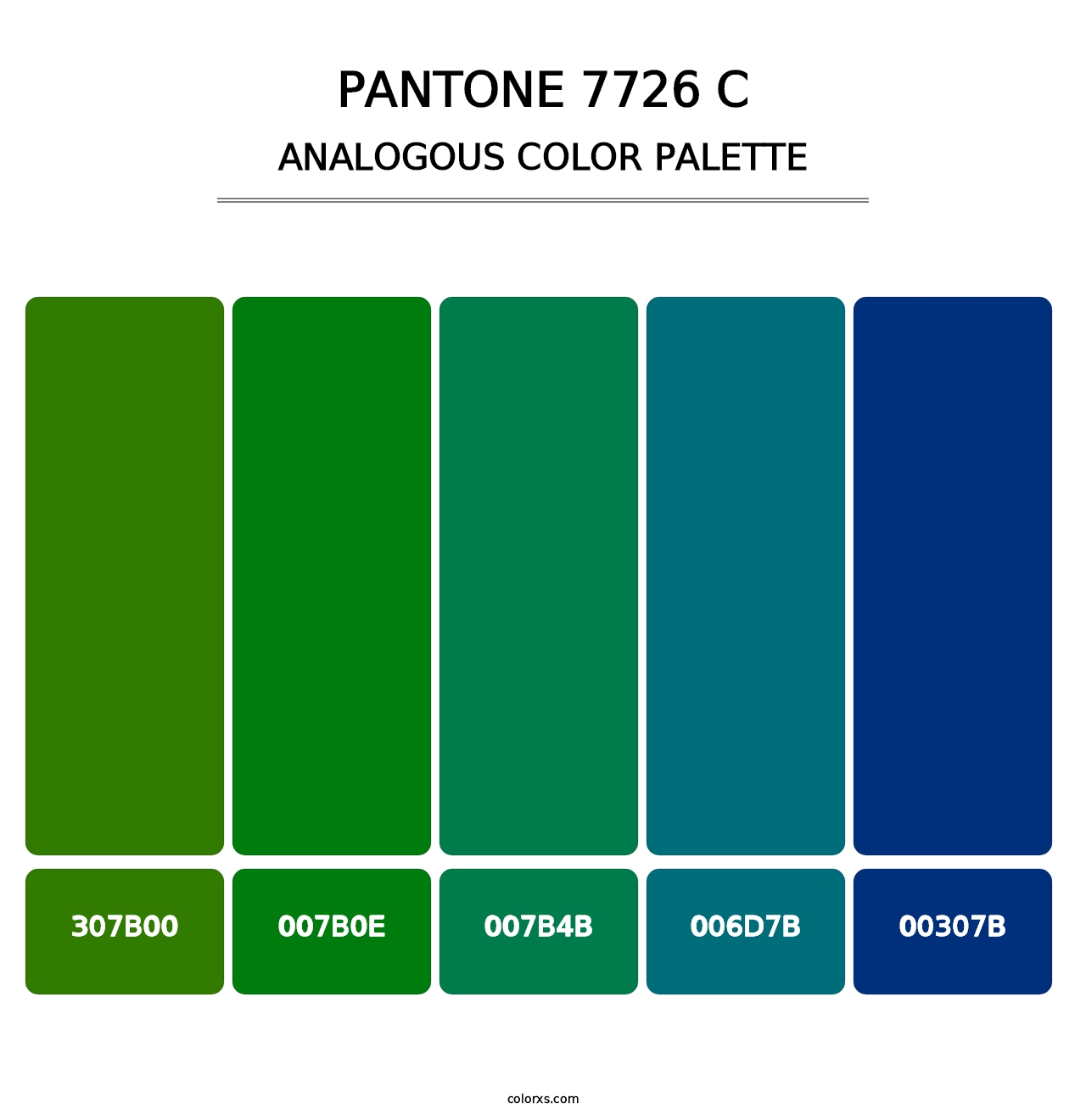 PANTONE 7726 C - Analogous Color Palette