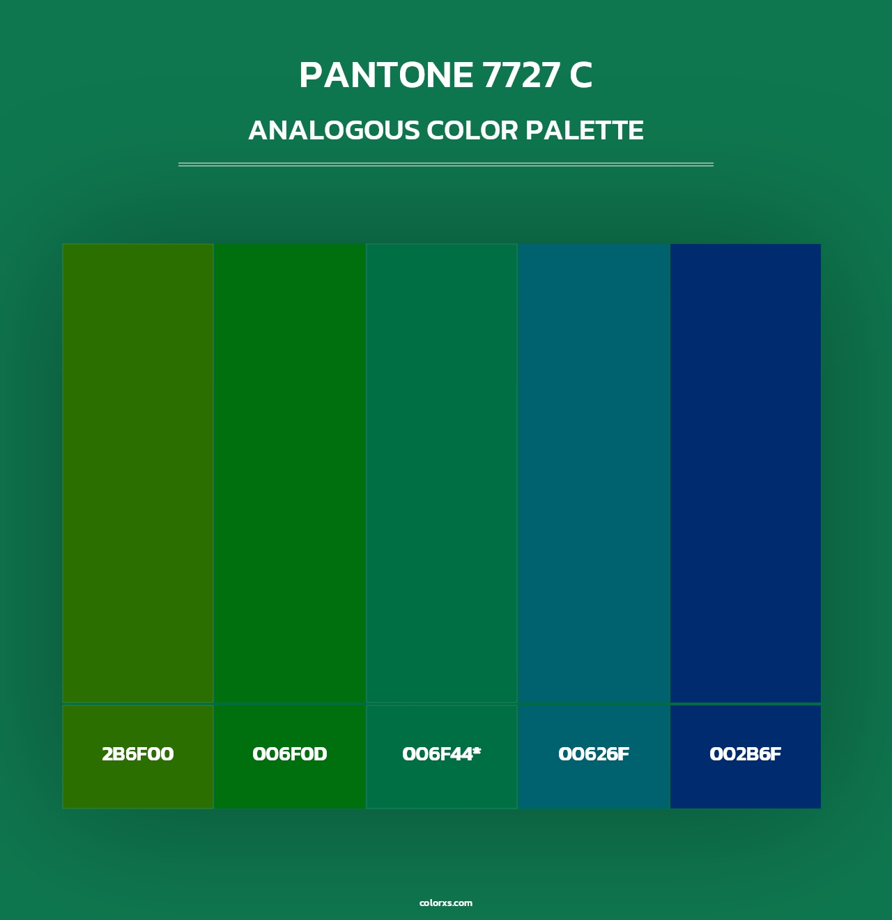 PANTONE 7727 C - Analogous Color Palette