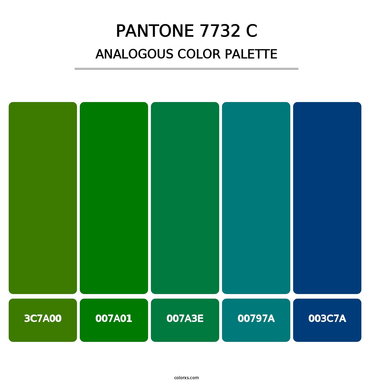 PANTONE 7732 C - Analogous Color Palette