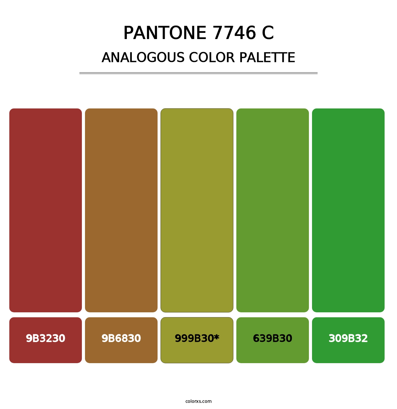 PANTONE 7746 C - Analogous Color Palette