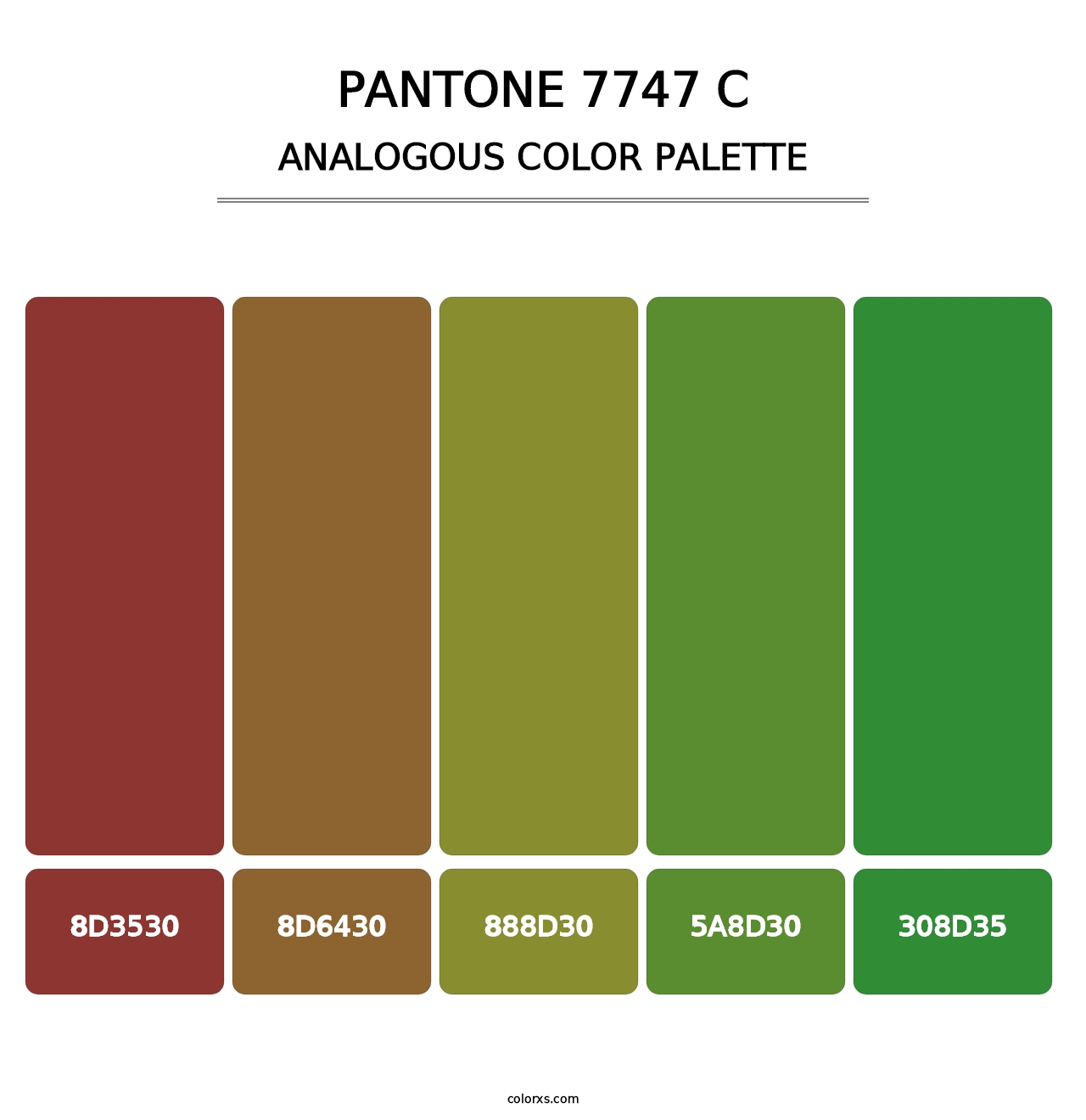 PANTONE 7747 C - Analogous Color Palette