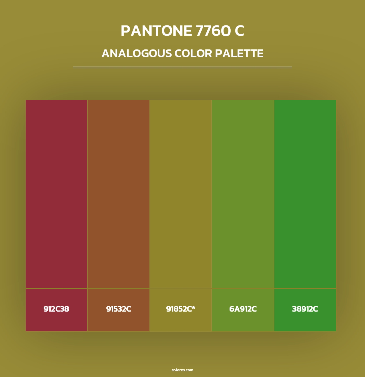 PANTONE 7760 C - Analogous Color Palette