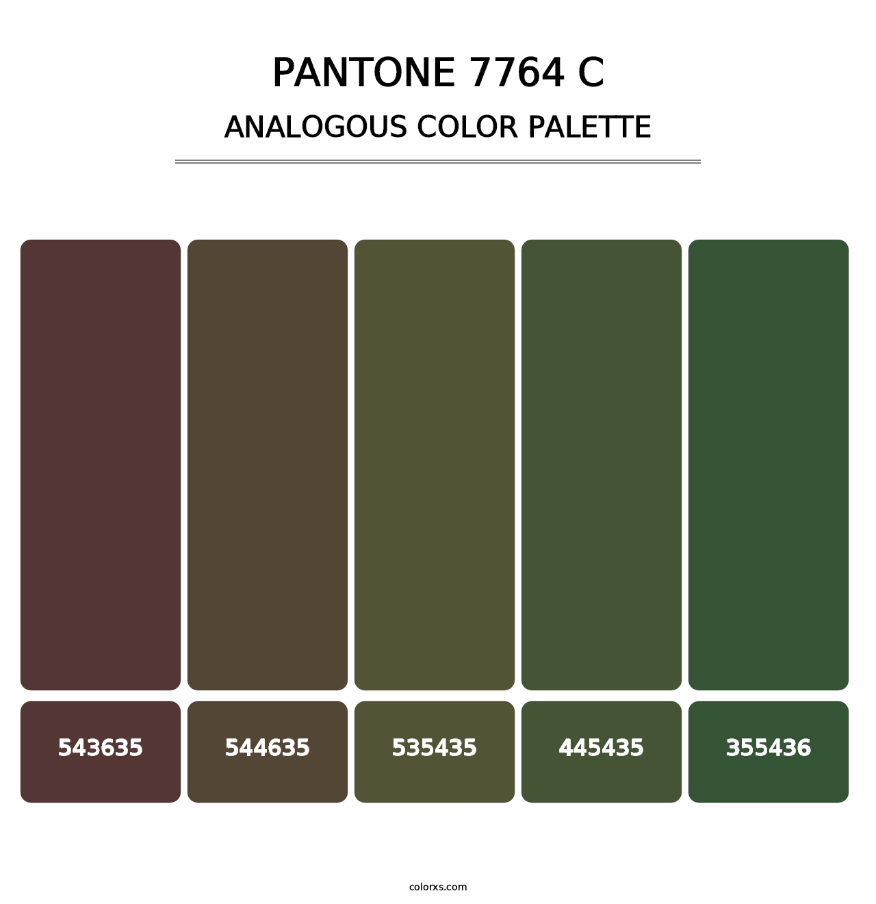 PANTONE 7764 C - Analogous Color Palette