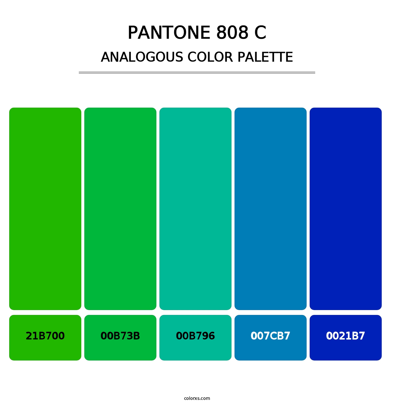 PANTONE 808 C - Analogous Color Palette