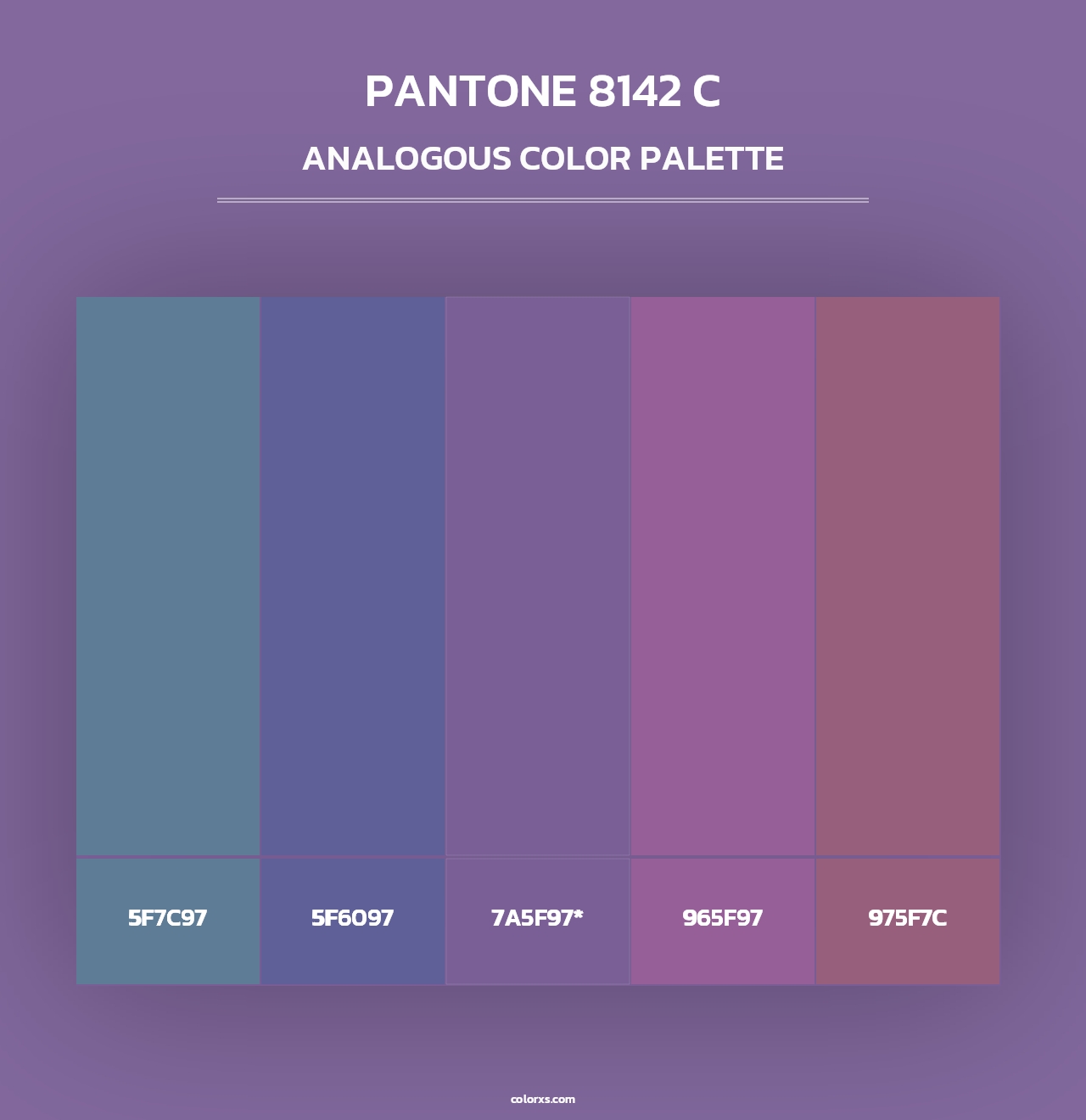PANTONE 8142 C - Analogous Color Palette