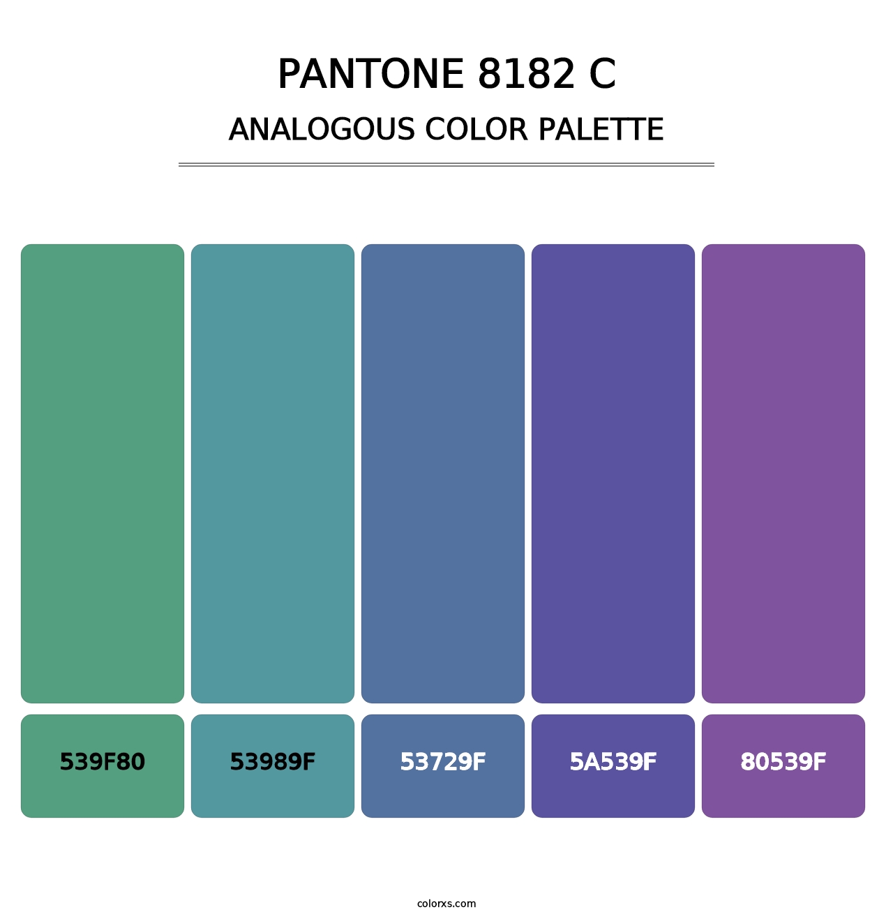 PANTONE 8182 C - Analogous Color Palette