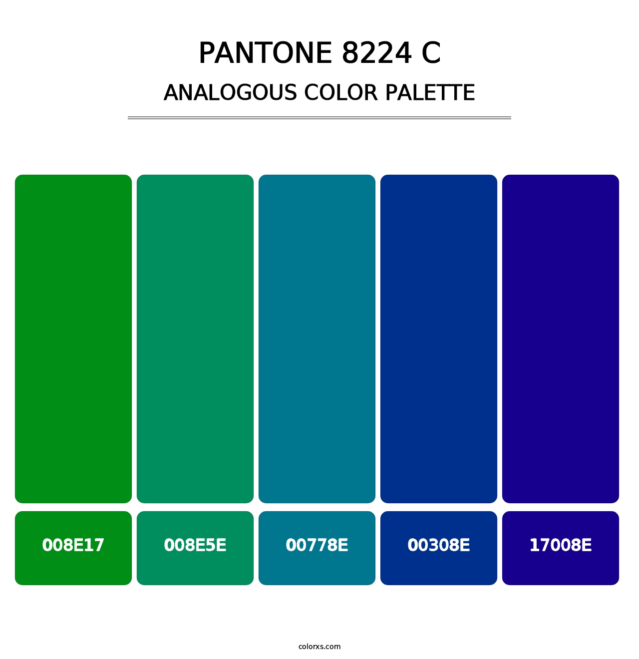 PANTONE 8224 C - Analogous Color Palette