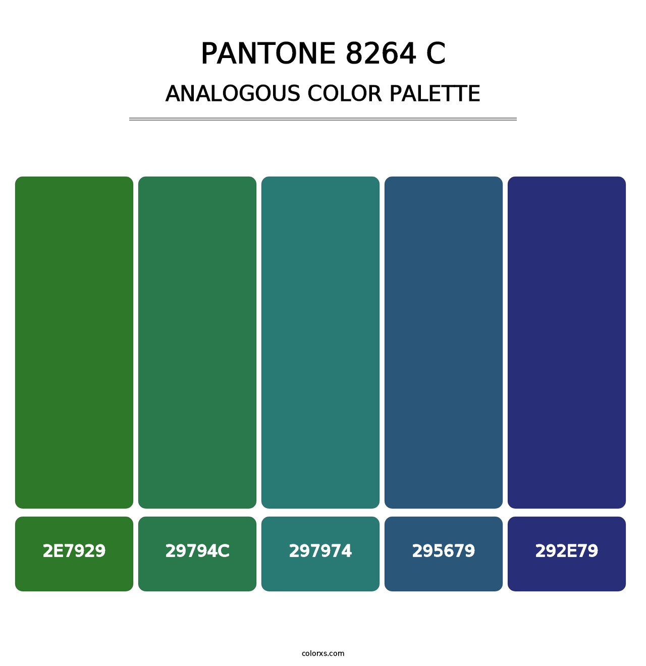 PANTONE 8264 C - Analogous Color Palette