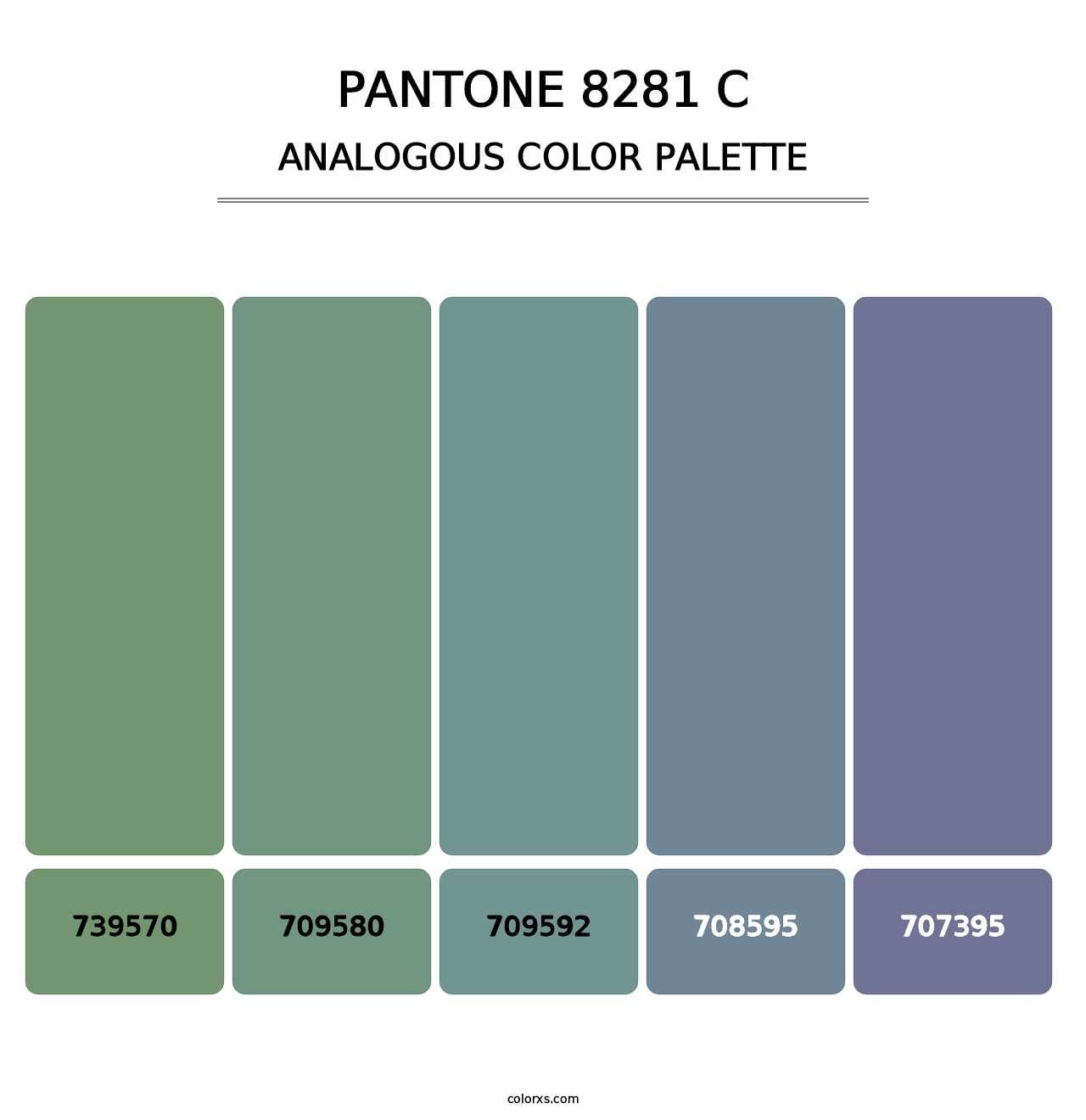 PANTONE 8281 C - Analogous Color Palette