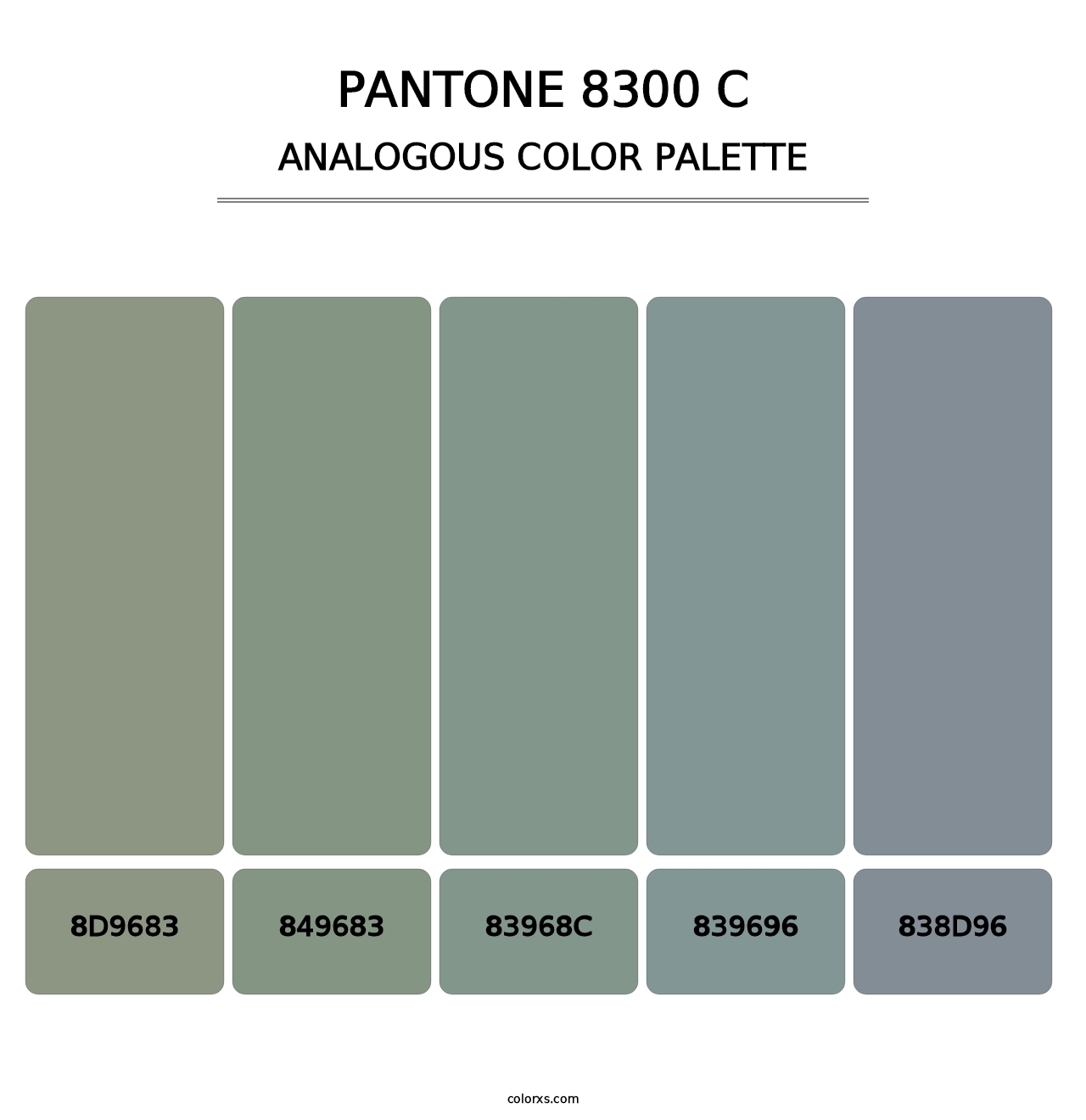 PANTONE 8300 C - Analogous Color Palette