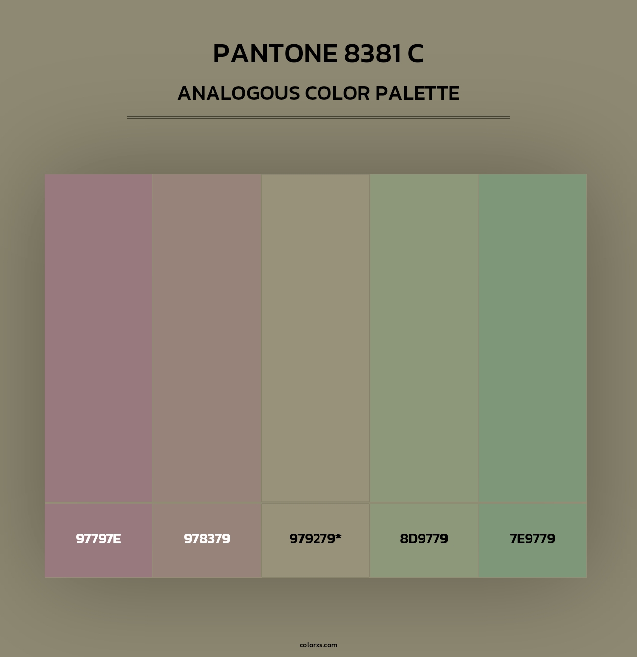 PANTONE 8381 C - Analogous Color Palette